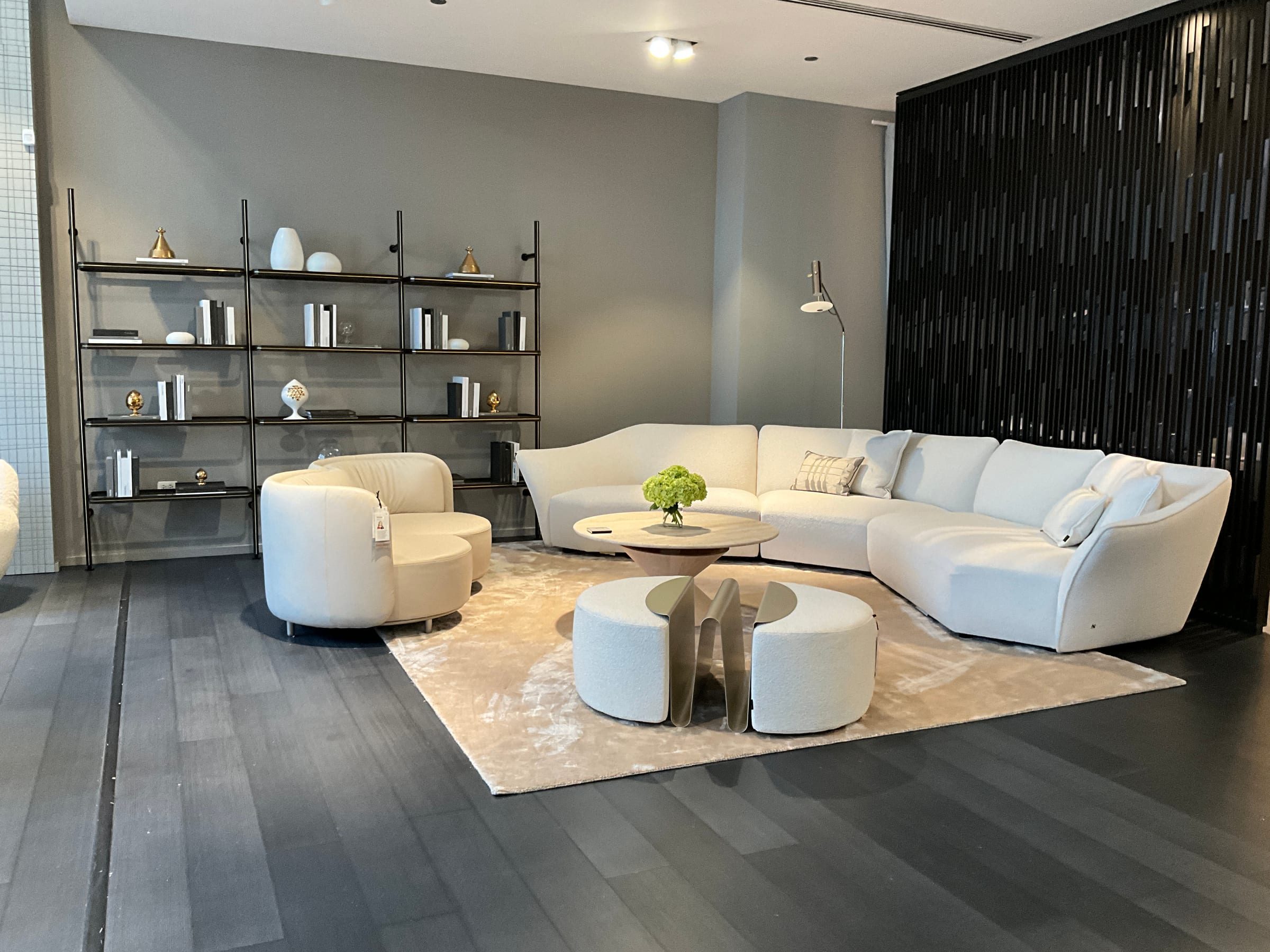 Completed Natuzzi Italia presentation on opening day.