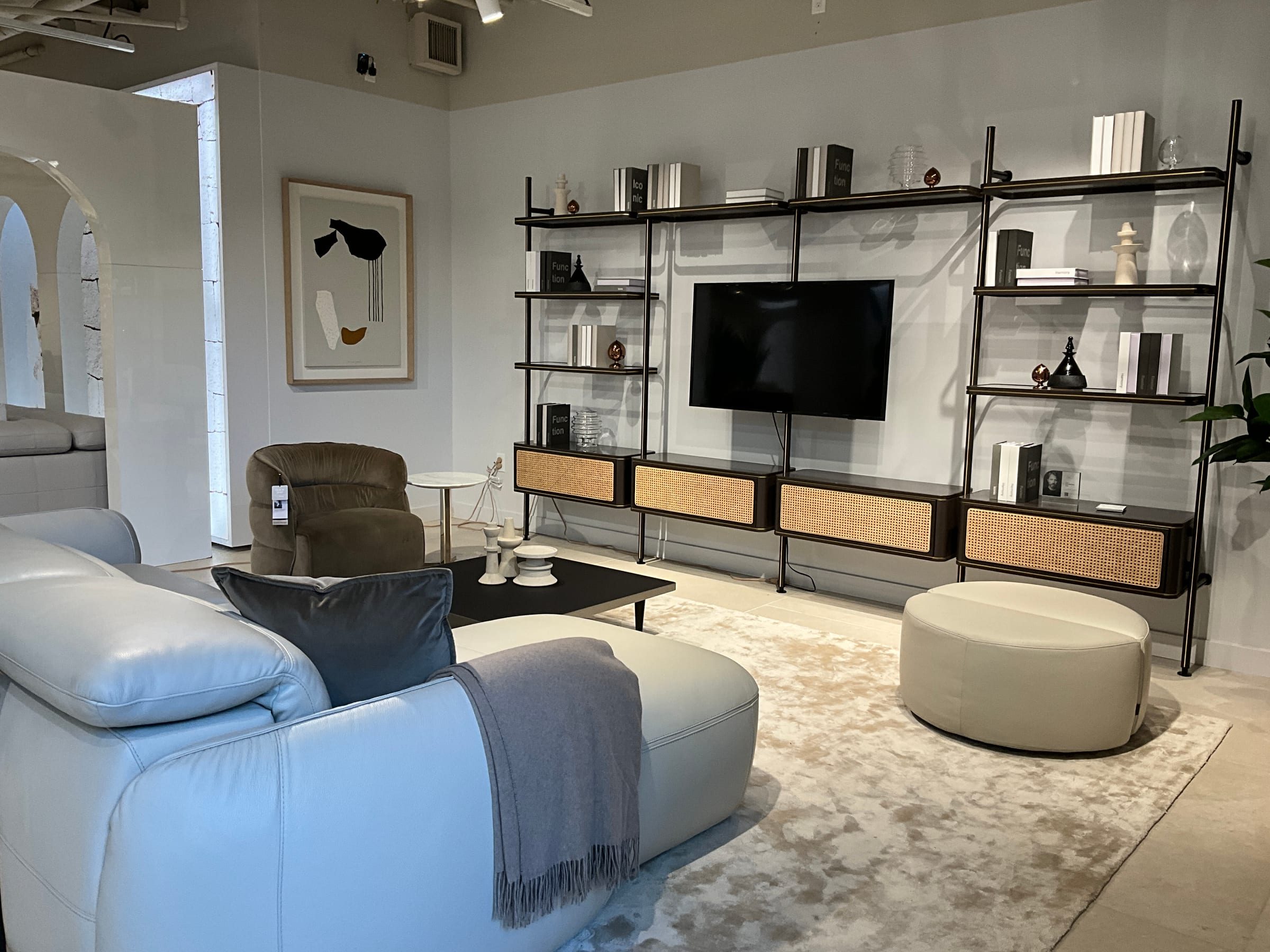 Natuzzi Italia showroom, wide view.